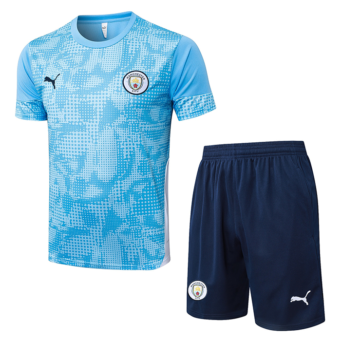 Chandal del Manchester City Manga Corta 25-26 Azul - Pantalon Corto